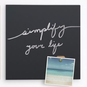 Framesless Magnetic Chalkboard